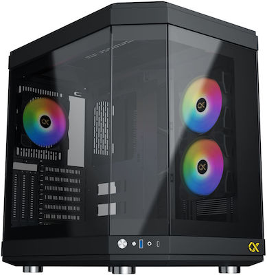 Xigmatek CUBI Full Tower Κουτί Υπολογιστή με RGB Φωτισμό Μαύρο