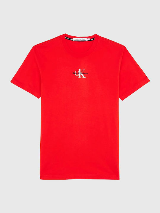 Calvin Klein Men's Short Sleeve T-shirt Red