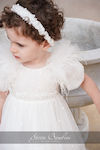 Stova Bambini White Tulle Baptism Dress