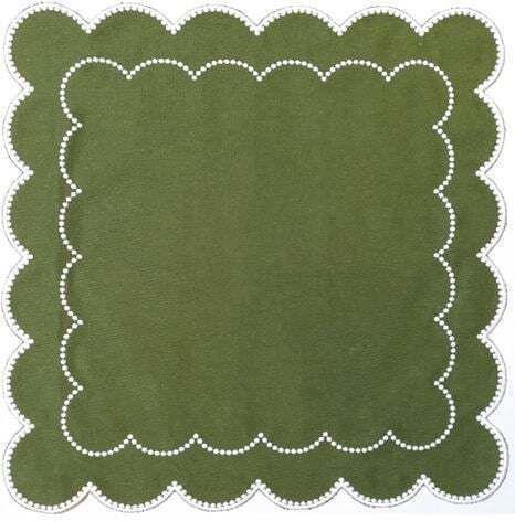 Șervețel cu Broderie Green 39x39cm