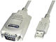 Lindy Καλώδιο RS232 9-pin male σε USB-A 1m (42844) 1τμχ