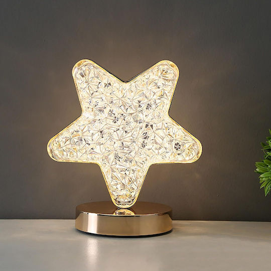 Desktop Illuminated Yellow Star 3cm