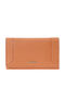 Small Leather Women's Wallet Classic with RFID Coral