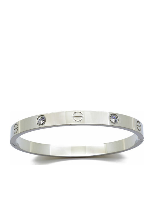 Bode Women's Bracelet Handcuffs made of Steel with Zircon