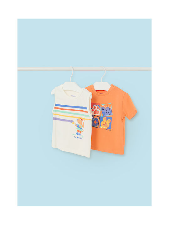 Mayoral Tricou pentru copii mandarine