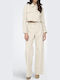 Wide Hoch tailliert Damenjeans in Weiter Linie White