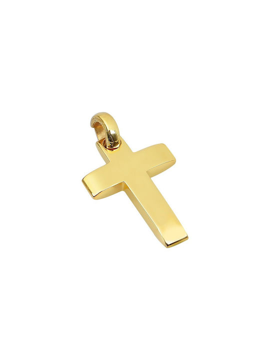 Herren Gold Kreuz 14K