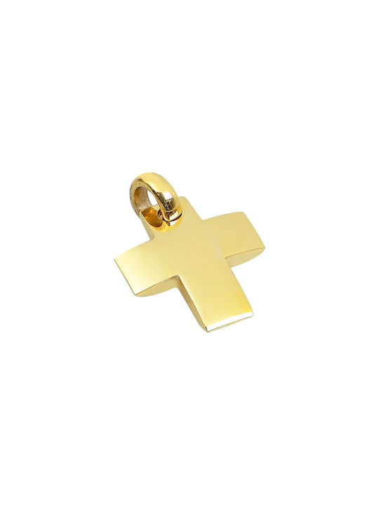 Herren Gold Kreuz 14K