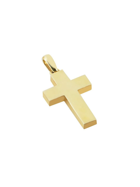 Herren Gold Kreuz 14K