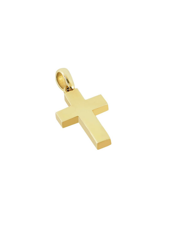 Herren Gold Kreuz 14K