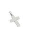 Men's White Gold Cross 14K