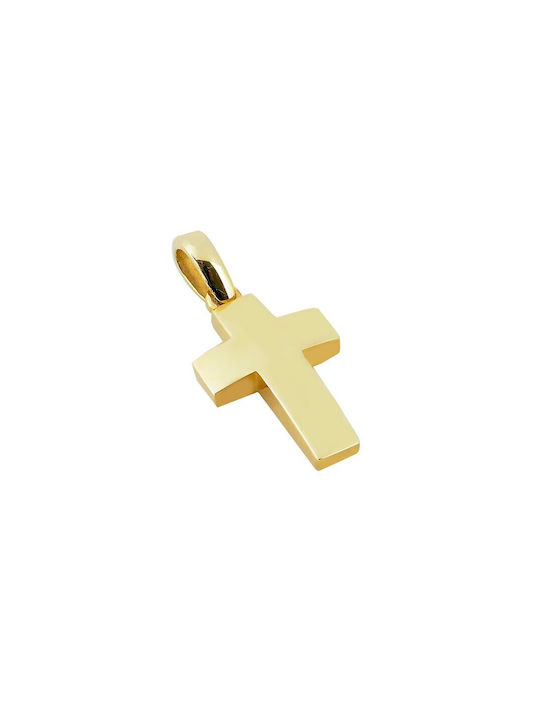 Herren Gold Kreuz 14K