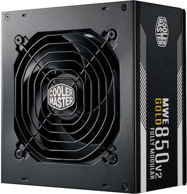 CoolerMaster MWE rev. 2.0 850W Black Computer Power Supply Full Modular 80 Plus Gold