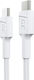 Green Cell Powerstream Braided USB 3.2 Cable USB-C Male - USB-C 60W PD White 0.3m