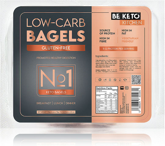 BeKeto Bagels Almond Protein Gluten Free 150gr