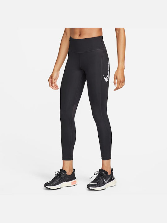 Nike Dri-Fit Formare Colanti de femei Cropped Colanti Negru