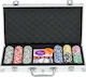 Sportnow Set 300 Poker Chips with 3 Decks
