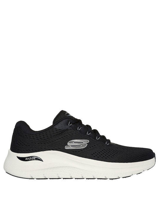 Skechers Arch Fit 2.0 Ανδρικά Ανατομικά Sneakers Μαύρο / Λευκό