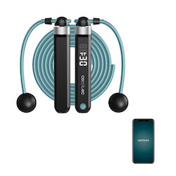 Cecotec Drumfit Smartcomba 3000 Connected Σχοινάκι Γυμναστικής 3m Μαύρο με Μετρητή και Ρυθμιζόμενο Μήκος
