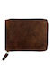 Leather Men's Wallet Classic with RFID Brown
