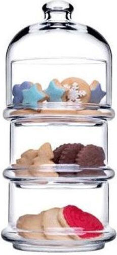 Espiel Villa Patisserie Glas Etagere Transparent Ø26xH26cm W26xL26xH26cm 6Stück