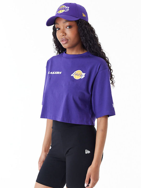 New Era Women's Crop T-shirt Purple