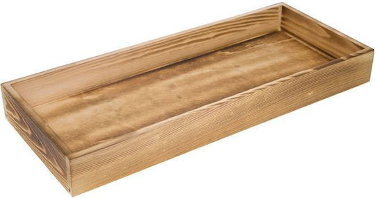 Dekorative Platte Hölzernes Braun 1Stück 45x19x5cm