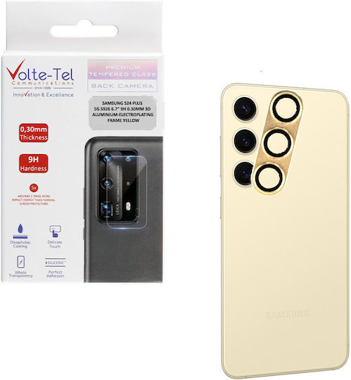 Volte-Tel Glass Cover Camera Protection Tempered Glass Yellow for the Samsung S24 Plus 5G S926 8353185