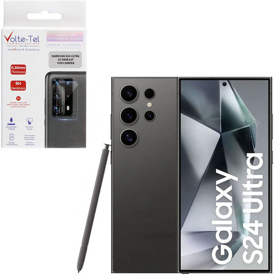 Volte-Tel Προστασία Κάμερας Tempered Glass Μαύρο για το Galaxy S24 Ultra