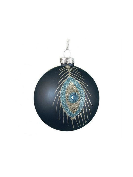 Christmas Glass Feather Ornament