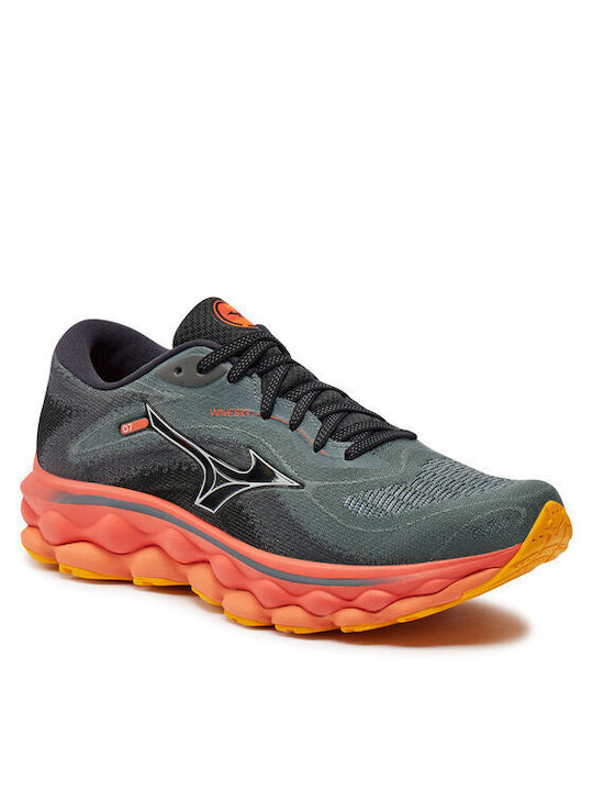 Mizuno Wave Sky 7 Sportschuhe Laufen Μαυρο