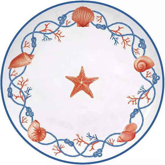Easy-Life Teller Wüste aus Porzellan Mehrfarbig mit Durchmesser 21cm