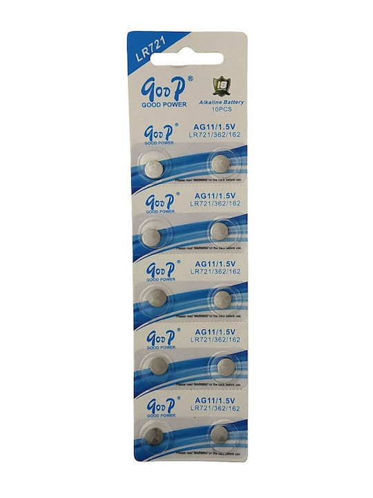 Goop Αλκαλικές Μπαταρίες Ρολογιών LR58 1.5V 10τμχ