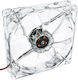 Akyga AW-12A-WH Case Fan 120mm (1000rpm) With White Lighting And 3-Pin / 4-Pin Molex White Connection