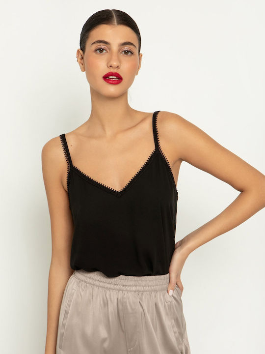 Toi&Moi Women's Blouse with Straps Black