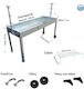 Holzkohlegrill für Lamm 150cmx50cm