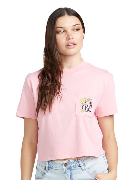 Volcom Γυναικείο T-shirt Ροζ