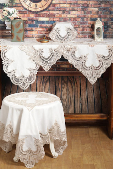 Liolios Home Runner Linen with Embroidery Pls-7b027 Linen 40x160cm