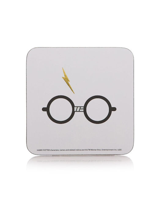 Harry Potter Στρογγυλό Σουβέρ από Φελλό Λευκό 6τμχ