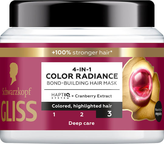 Gliss Bond Building 4in1 Color Radiance Μάσκα Μαλλιών για Διατήρηση Χρώματος 400ml