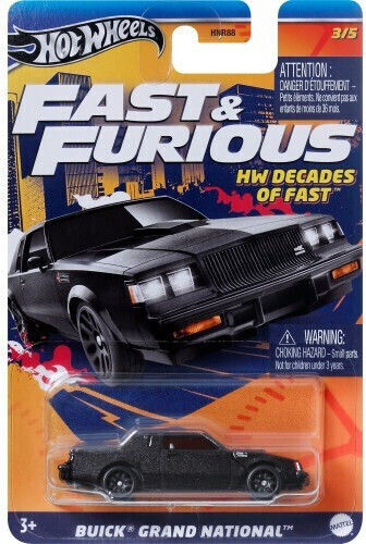 Hot Wheels Hw Decades Of Fast - Buick Grand National Toy Car for 3++ Years HRW43