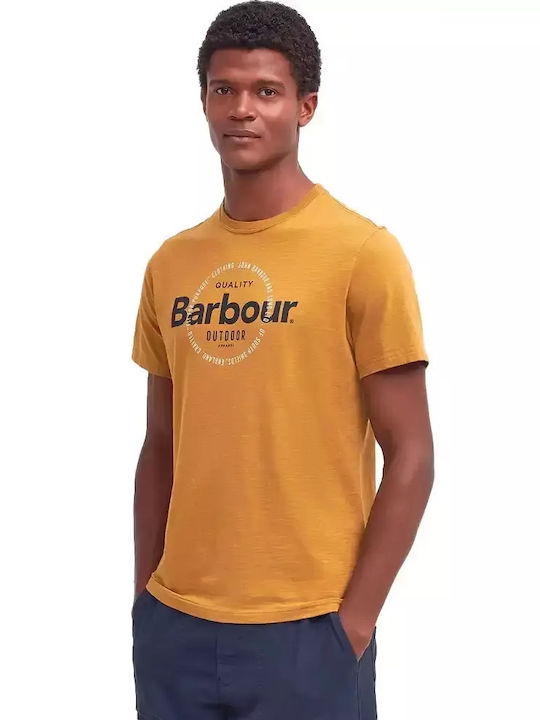 Barbour Bluza Bărbătească cu Mânecă Scurtă Maro