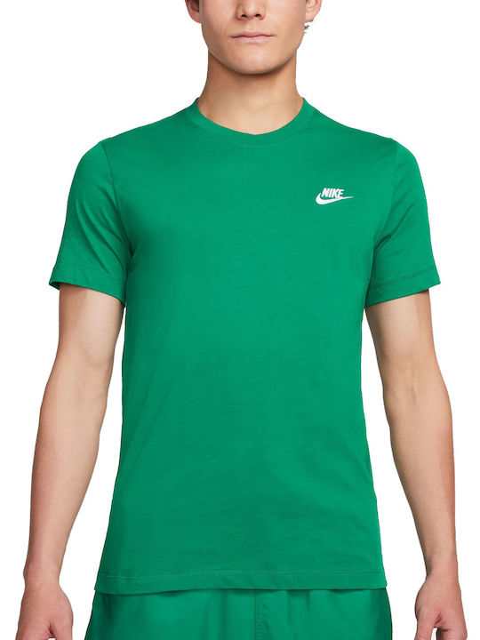Nike Ανδρικό Αθλητικό T-shirt Κοντομάνικο Πράσινο