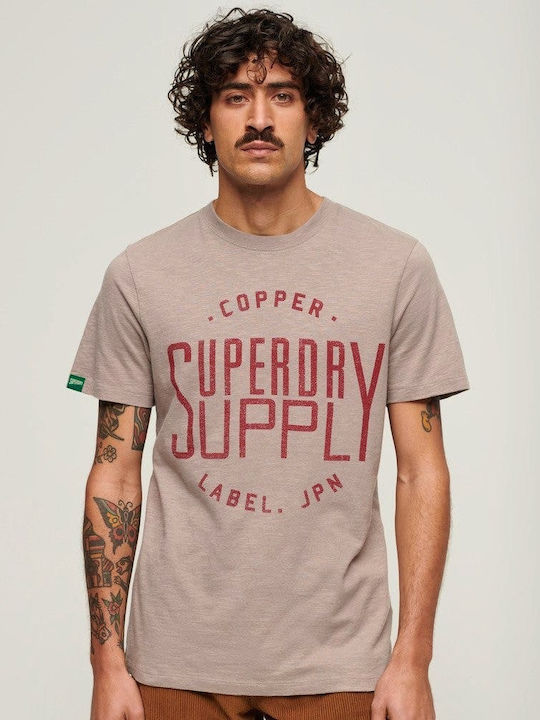 Superdry Herren T-Shirt Kurzarm Gray