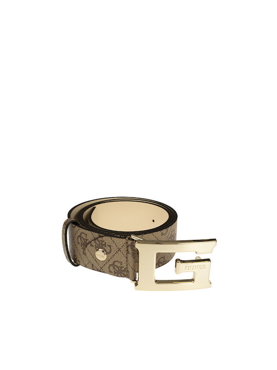 Guess Leather Women's Belt Beige