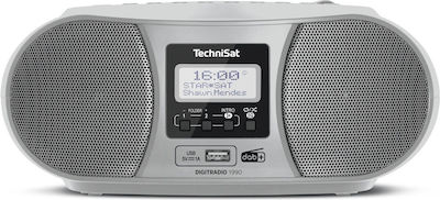 Technisat Φορητό Ηχοσύστημα Digitradio 1990 με Bluetooth / USB / CD / Ραδιόφωνο σε Γκρι Χρώμα