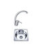 Inter Ceramic Alpaca ICSETICF72582907313ICK4040P Drop-In Мивка Inox Ш40xД40см Сребрист