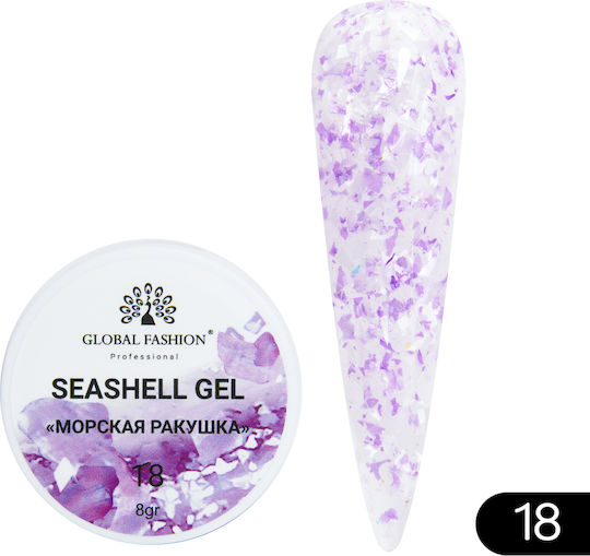 Global Fashion Gel Gel pentru Unghii Seashell 18 5gr
