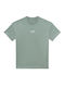 Vans Flying Damen Sportlich Oversized T-shirt mit V-Ausschnitt Petrol