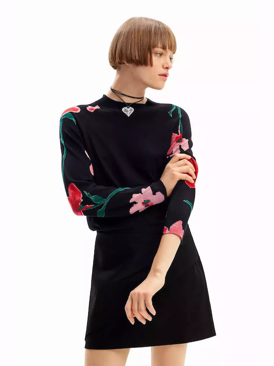 Desigual Women's Long Sleeve Sweater Black